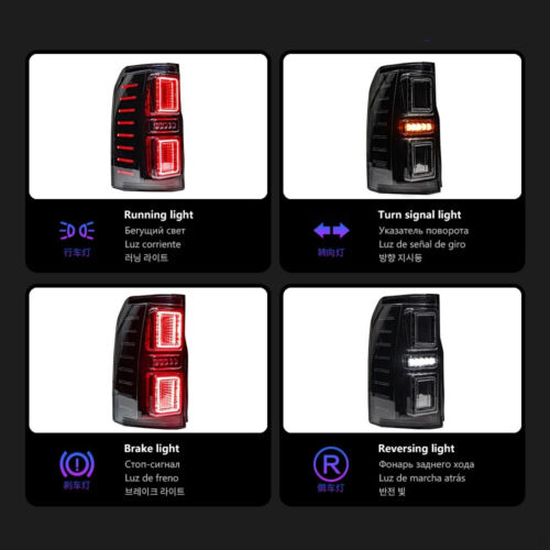 LED Rear Lamps Assembly LED Tail Lights For Discovery 4/3 LR3 LR4 L319 2007-2016 - Bild 6 von 16