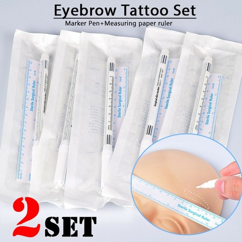 Makeup Tattoo Marker Brow Pencil White Eyebrow Skin Marker Pen Tattoo Surgical