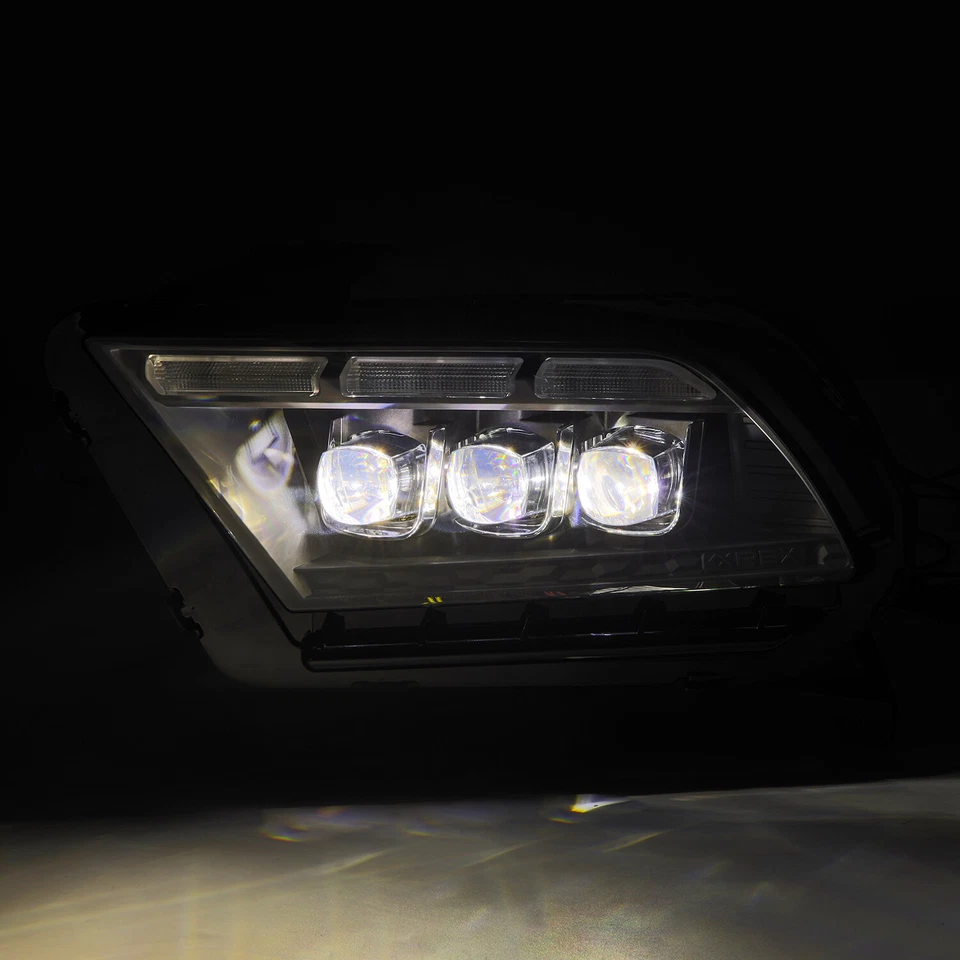 Par de faros proyectores LED negros serie NOVA para Ford Mustang 2013-2014 Foto 4 de 4
