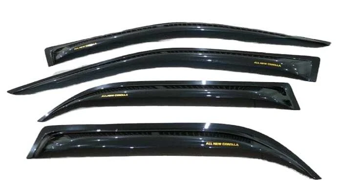 Toyota Corolla 1997 1998 1999 2001 Juego de 4 viseras de ventana con pantalla de ventilación  Foto 3 de 4