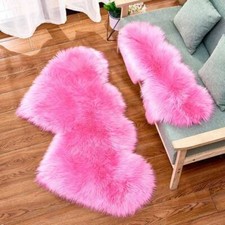 Fluffy Large Rugs Anti-Slip Soft Carpet Mat Floor Living Room Bedroom Rug Mat UK