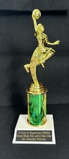 6 1/2 Female Basketball Five Star Trophy With 3 Post. Please See All Photos
