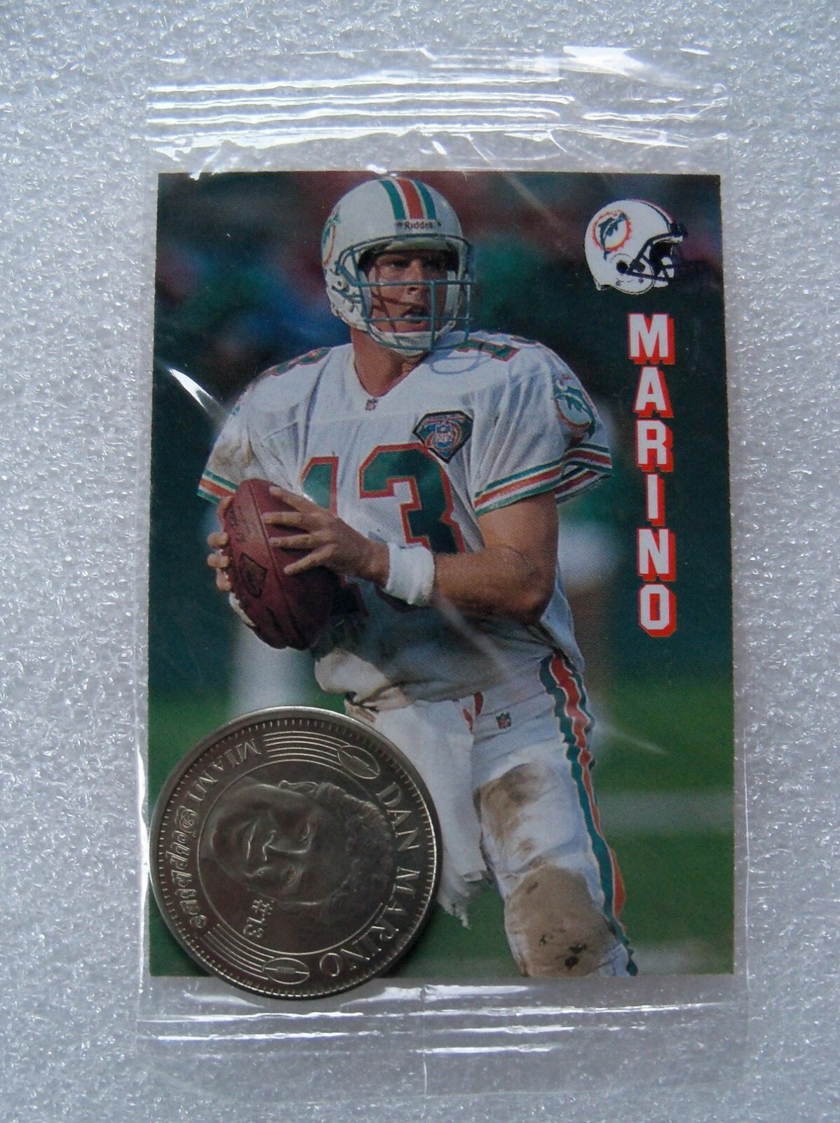 1996 DAN MARINO COIN, CARD & DISPLAY Miami Subs Grill eBay