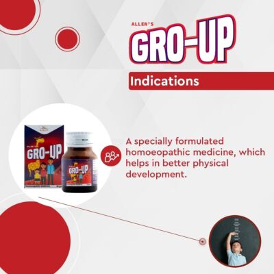 Allen Homeopathic GRO-UP (25gm Tablets) Helps in Better Physical Development