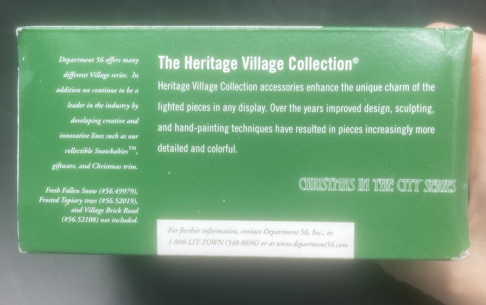 VTG Dept. 56 1937 PIRSCH PUMPER FIRE TRUCK Christmas in the City