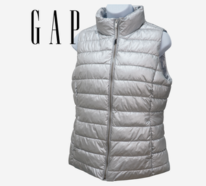 gap silver puffer jacket