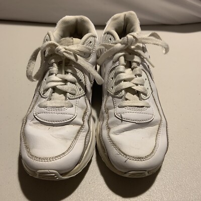 Nike Air Max 90 LTR GS Triple White CD6864-100 Shoes Youth US Size