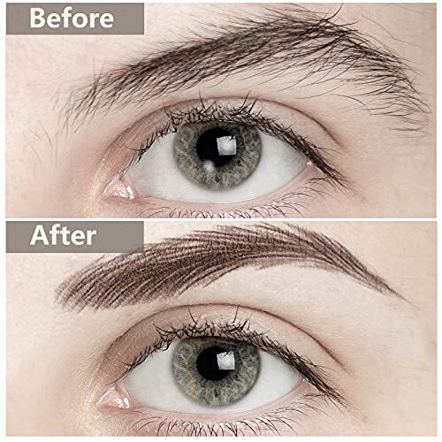 9 Sheets Eyebrow Tattoos for Women Waterproof Eyebrow Tattoo Sticker 4D Brown - Picture 6 of 7