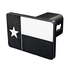 Texas State Flag Trailer Hitch Cover Black White Fits 2 Receivers 210611