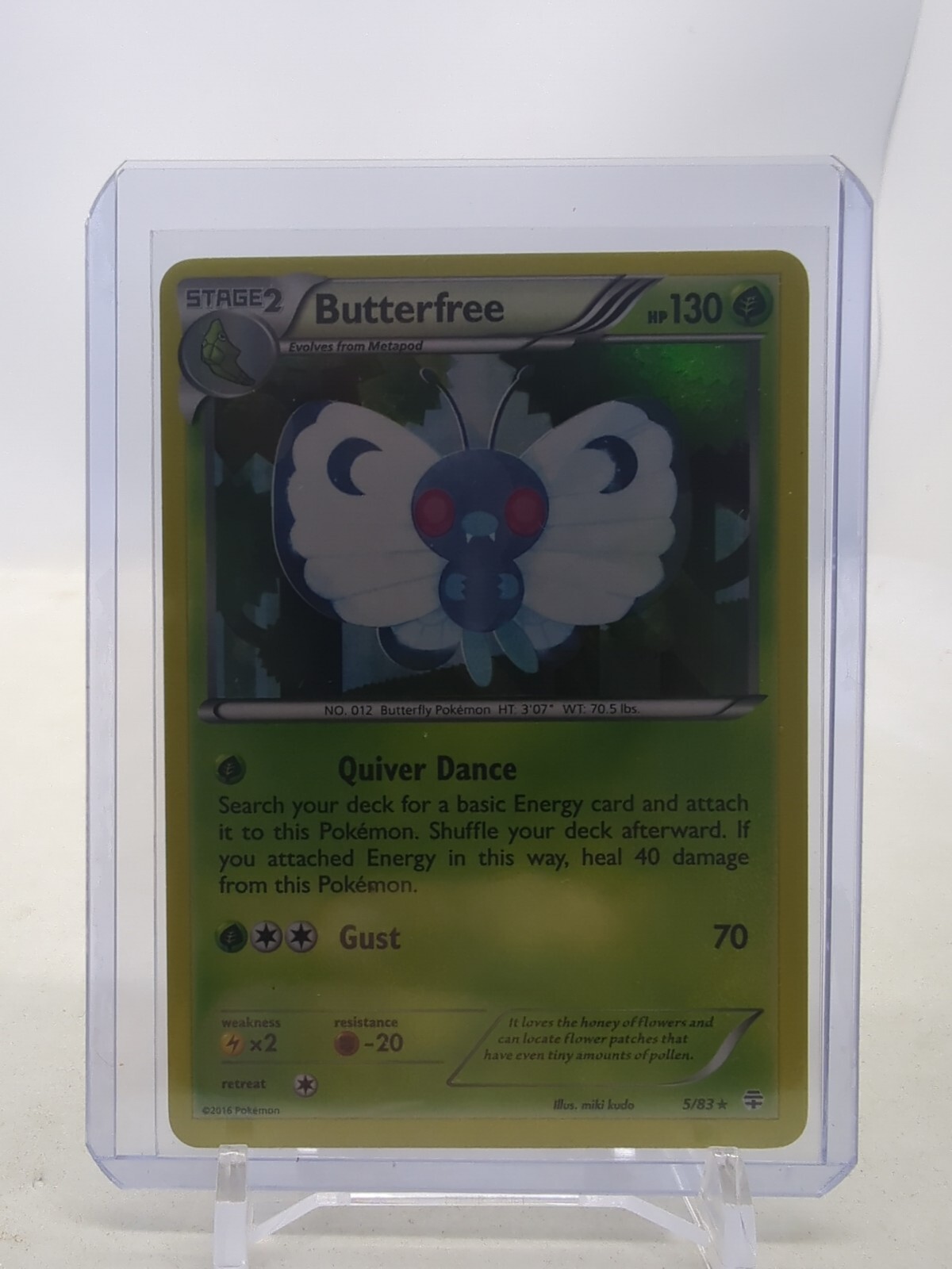 Butterfree 5/83 2016 Pokémon TCG Generations Rare Reverse Holo LP