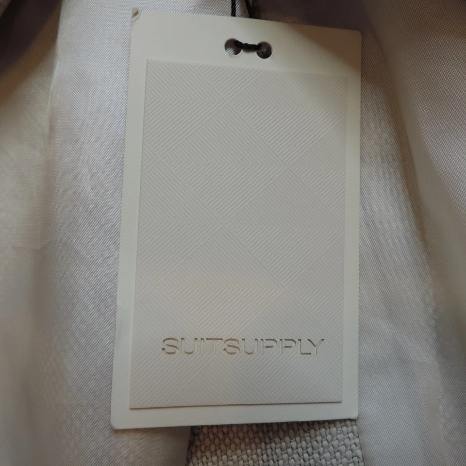 Men Suitsupply Bleecker Coat Overcoat 100% Pure Linen UK/US 40 EU 50 NWT Beige - Image 3 of 4