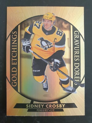 2020-21 Upper Deck Tim Hortons Gold Etchings #G15 Sidney Crosby 