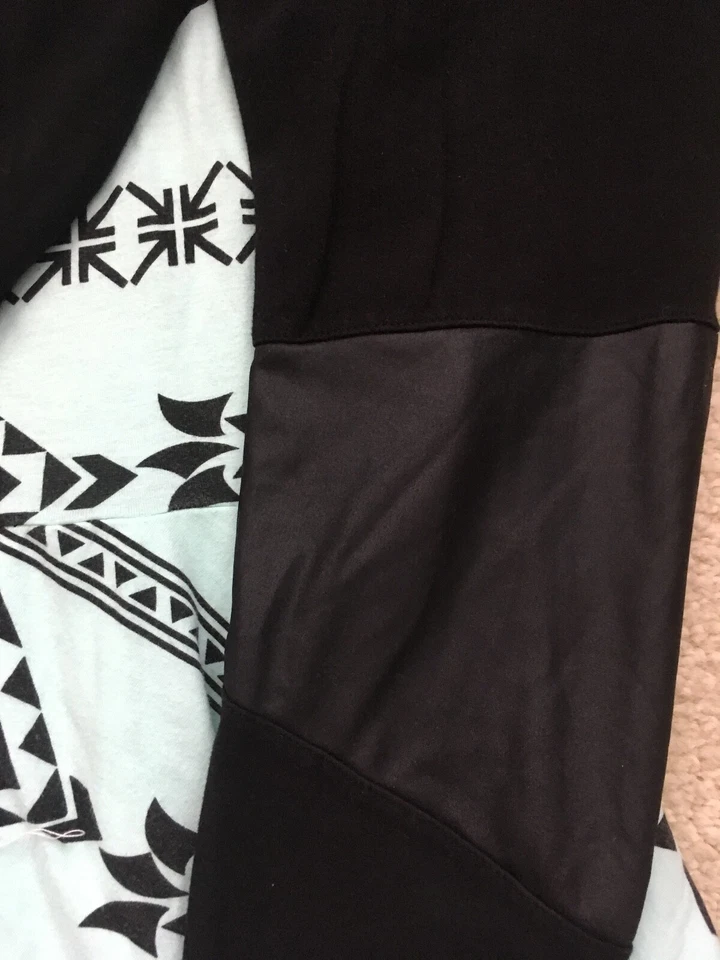 Joah Love Sz 12 Girls Tribe Tiered Twirling Dress & Sz 14 Patch Black Leggings - Image 2 of 3