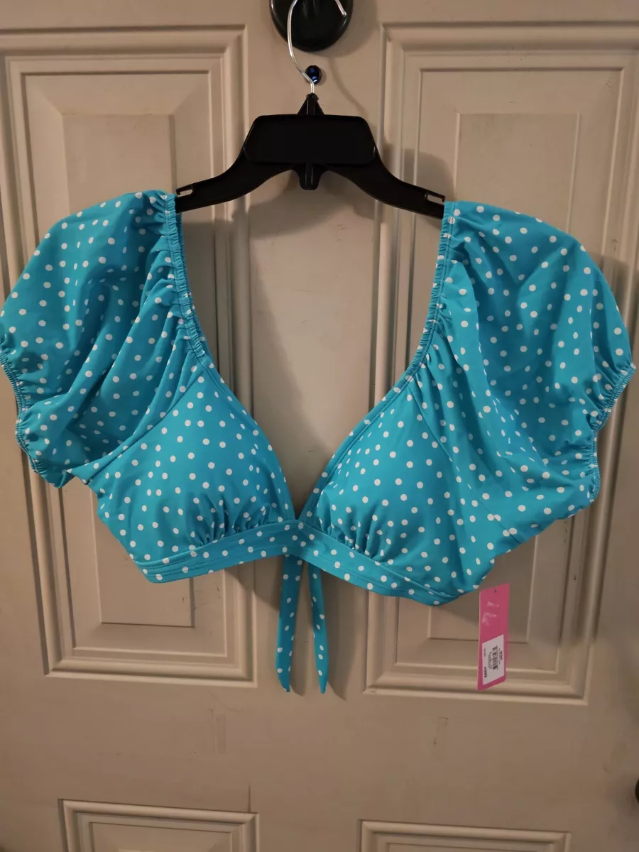 Juniors Plus Size Ninety Nine Teal bathing suit swim Crop Tankini