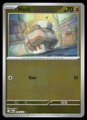 Nacli ME01: Mega Evolution 082/132 Reverse Holo NM