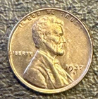 1937 S Lincoln Wheat Small Cent Red BU Uncirculated US Coin Uncertified