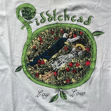 Fiddlehead rock band tour concert short sleeve white color shirt KV37072