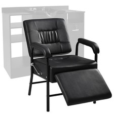 Shampoo Chair with Footrest for Salon, Reclining Salon Chair for Barber