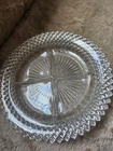 Vintage Anchor Hocking Miss America Clear Depression Glass 4-Part Relish Dish
