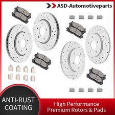 Fit For Town Country Grand Caravan Routan Front Rear Rotor Disc Brake Pads Kit