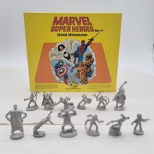 Marvel super heroes Made In America! Metal miniatures set 1 Vintage