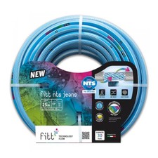 5 lagig Profi Gartenschlauch knickfest verdrehungsfest NTS 1/2 Zoll FITT blau