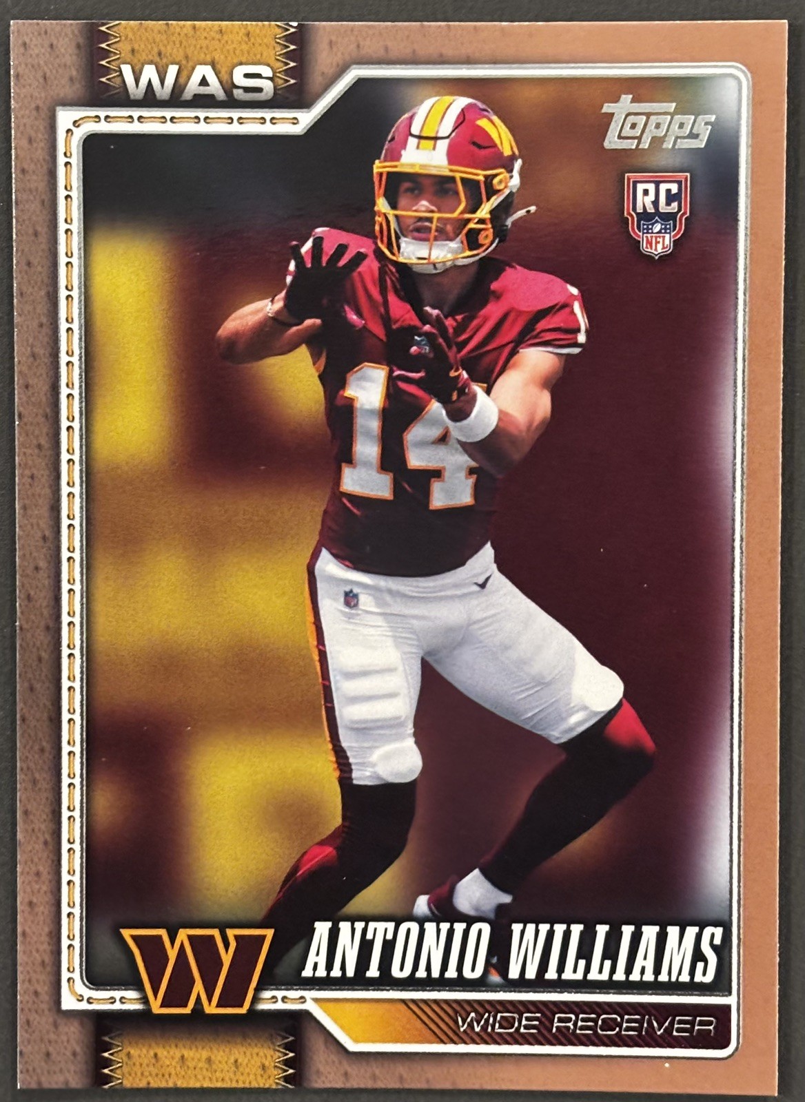 2026 Topps Flagship Antonio Williams Gold RC /2026 Washington Commanders