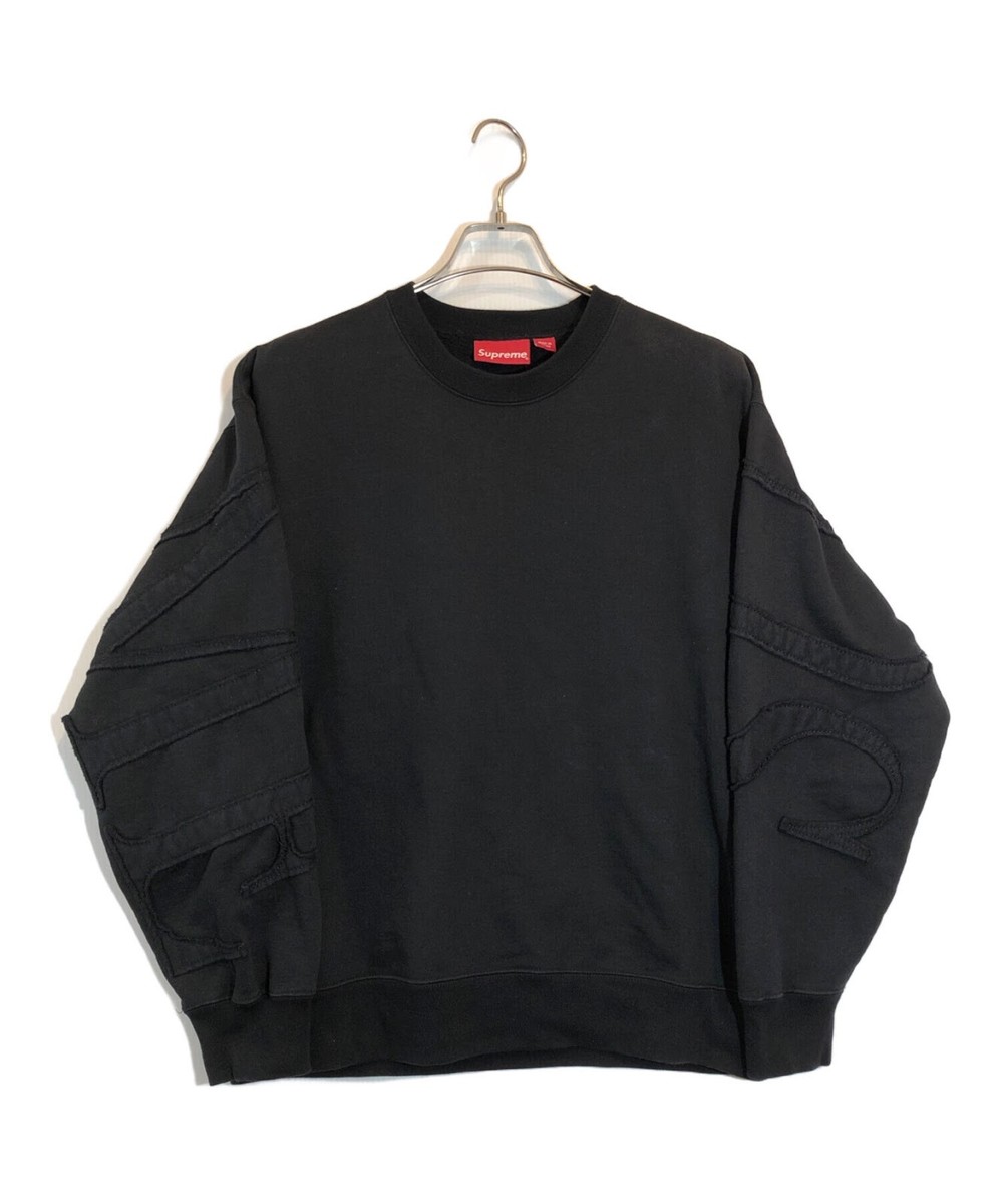 Crewneck Sweater Applique Crewneck Supreme Formula Crewneck Black