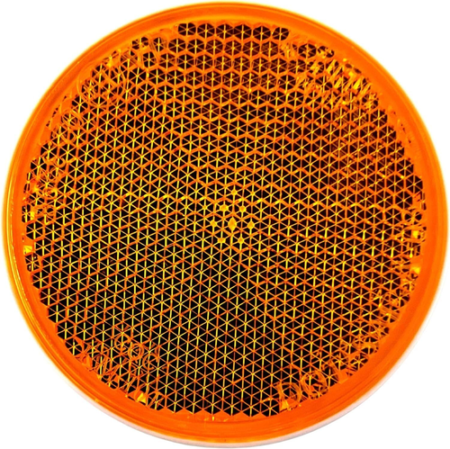 [] [Qty 2] [Amber] 2" Inch round Reflector Bike,Trailer, Tr - Picture 5 of 9