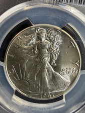 1941 50C Walking Liberty Half Dollar PCGS MS65 Very Sharp Lines Extreme Luster
