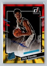 2023-24 Donruss #276 Sidy Cissoko Rated Rookies Auto Red and Gold Laser Holo