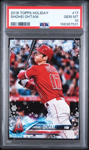 2018 Topps Holiday 17 Shohei Ohtani  Rookie RC PSA 10 GEM MINT !