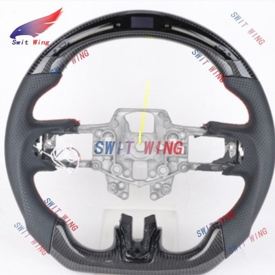 Carbon Fiber LED Sport Steering Wheel Fit Ford Mustang GT 2015-2017 NO Heated