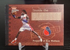 Ben Wallace 2002-03 Fleer Platinum Inside The Playbook #13