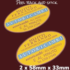 SILLITTI FERNANDO AUTO RICAMBI Händler Vinyl Aufkleber Lambretta Vespa SX TV Li LD