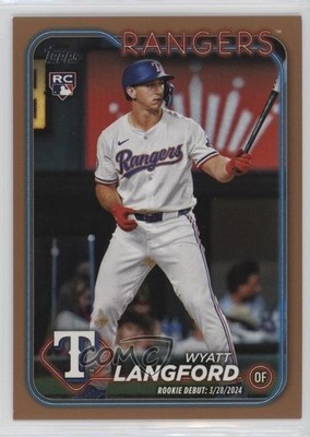 2024 Topps Update Debut Gold 1639/2024 Wyatt Langford #US341 Rookie RC 09wc