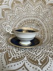 RADFORDS FENTON BONE CHINA TEA CUP & SAUCER BLUE & GOLD VINTAGE — photo 6