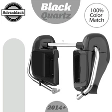 Advan Black Quartz Lower Vented Fairing Fits Harley Davidson Touring 2014+