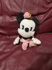 Disney Parks Baby Minnie Mouse Pink Hat yellow flower Plush