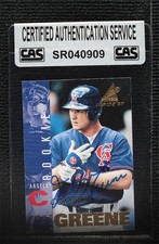 CAS Certified 1997 Pinnacle Inside Rookie Todd Greene #136 Sealed Auto mm8