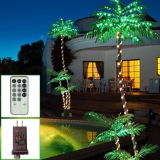 7FT Lighted Palm Tree with 260 LED Lights - Perfect for Tiki Bars  Patios