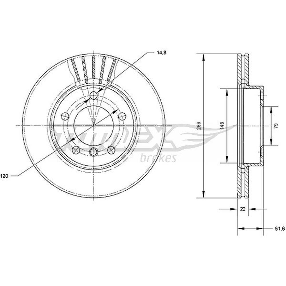 Pastiglie+dischi Freno (asse Anteriore) per BMW 3 E36 Compact (1997-1997) - Miniatura 4