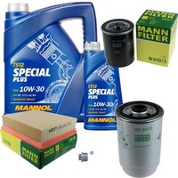 Mann Inspektionspaket 6L Mannol Special Plus 10W-30 FüR Opel Vectra B 1.7 TD
