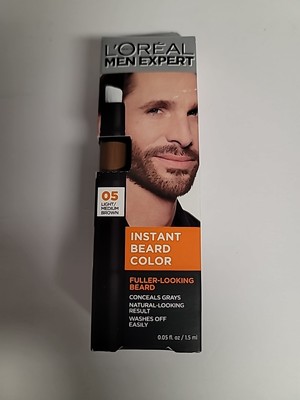 L Oreal Men Expert Instant Temporary Beard Color & Filler 05 Light Medium Brown