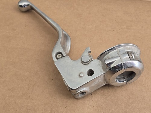 Harley Davidson Genuine Chrome Handlebar Clutch Perch Lever Mounting Bracket - Picture 2 of 5