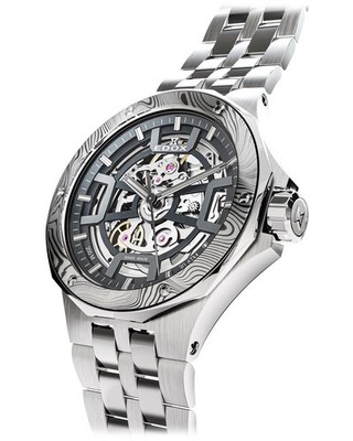 EDOX Delfin Mecano Automatic - Damascus Steel Limited Edition Men Wristwatch