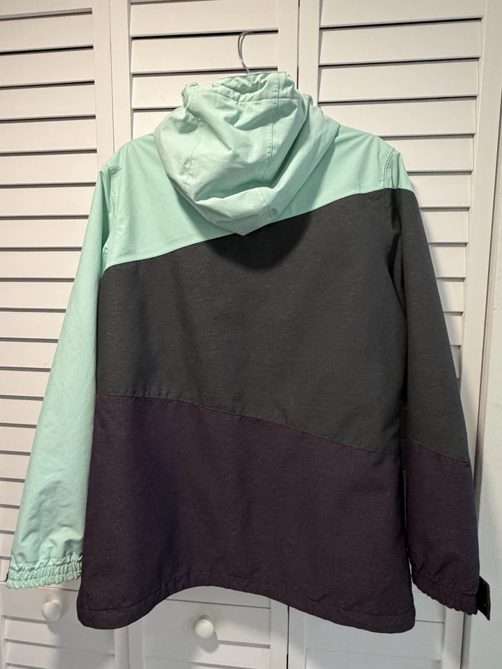 Aperture 男式大号滑雪板夹克 10K 防水薄荷炭黑色冬季外套 — 第 2/4 张图片