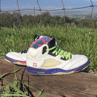 NIKE AIR JORDAN V 5 RETRO OG ALTERNATE BEL-AIR WHITE GREEN PURPLE DB3335-100