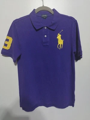 Ralph Lauren Polo Taille L (14/16 Ans) Violet Excellent Etat - Photo 1/4