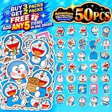 50pcs Doraemon Stickers Japanese Anime Cartoon Robot Cat Waterproof Vinyl Decals 50pcs Doraemon Stickers Japanese Anime Cartoon Robot Cat Waterproof Vinyl Decals